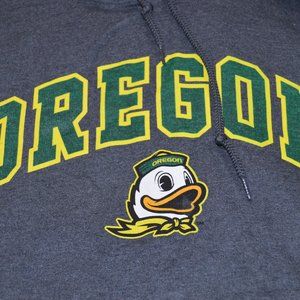 Oregon Heathered Gray Campus Hoodie Size M (New)L